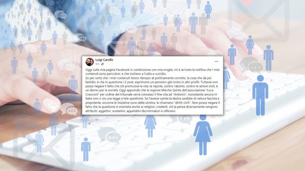 Per Facebook il pastore Luigi Corollo incita all’odio e al suicidio