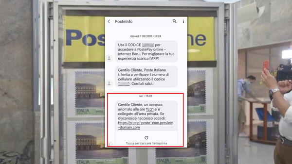 L’ultima e più subdola truffa via sms con lo stesso numero di Poste segnalata dalla Polizia di Stato