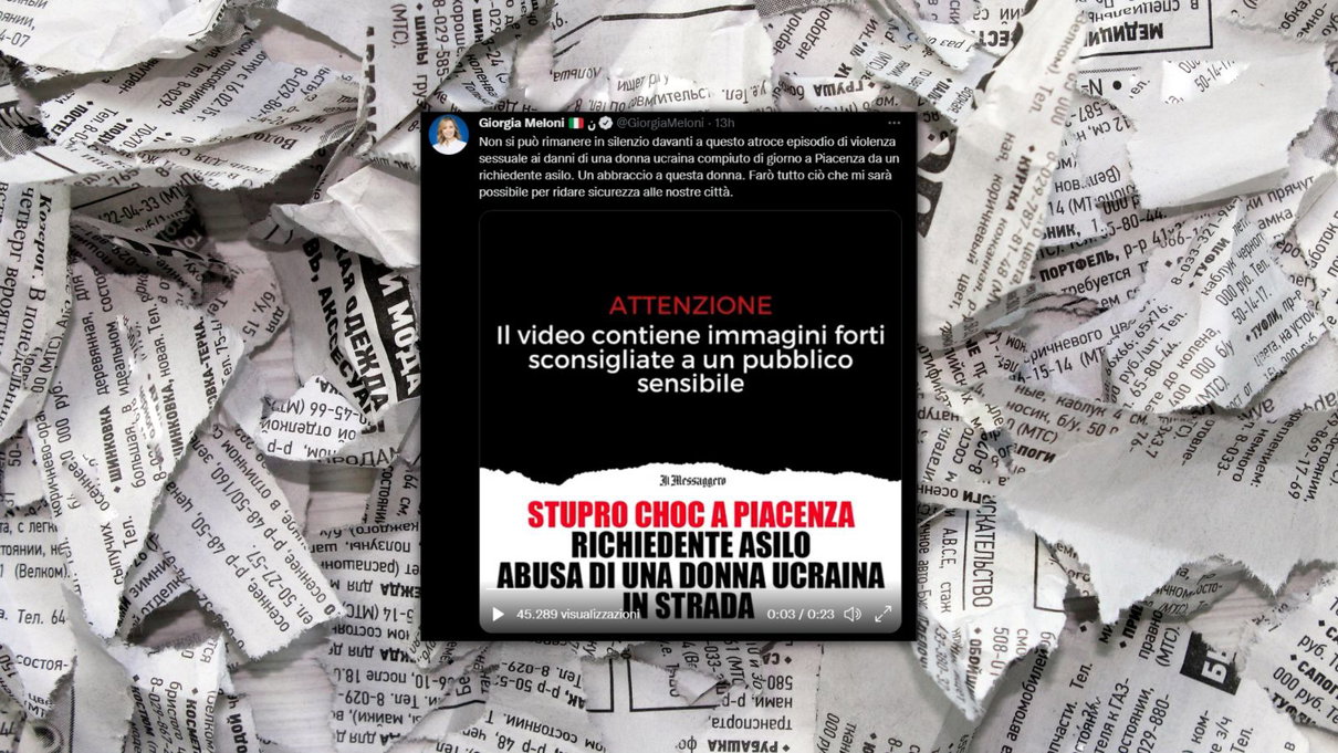 Stampa e politica italiane non si fanno scrupolo di condividere il video di uno stupro article-post