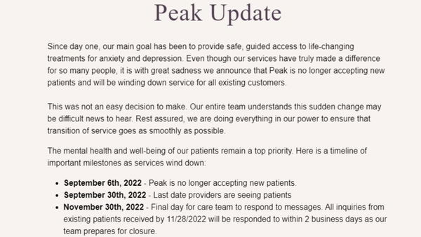 Chiude Peak, l’azienda di telemedicina che pubblicizzava ketamina su TikTok