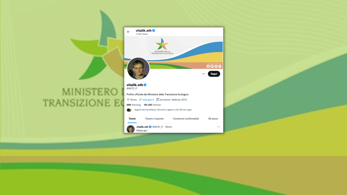 Il defacing dell’account Twitter del Ministero della Transizione Ecologica article-post