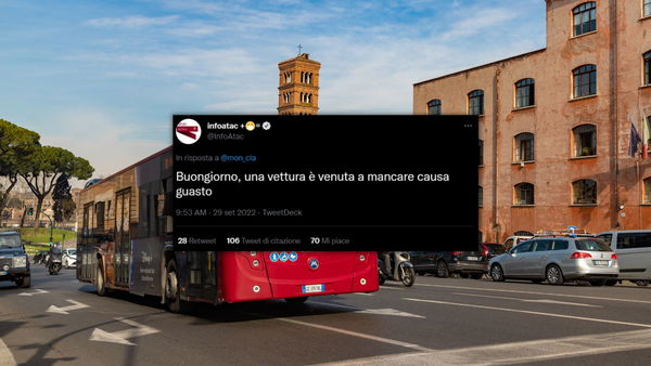 Il tweet di Atac che sta facendo ridere tutti ottenendo un molti retweet e menzioni