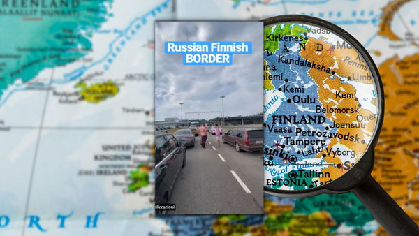 La storia delle immagini e dei video del confine tra Russia e Finlandia che girano in rete