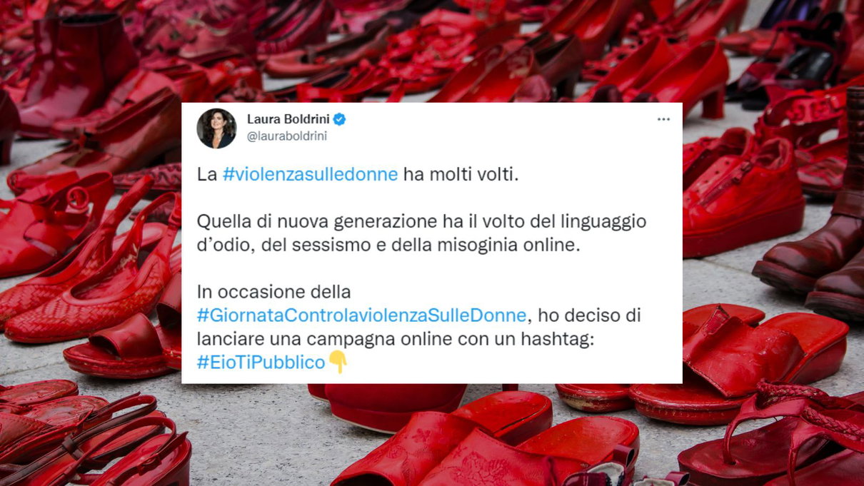 La campagna #EIoTiPubblico lanciata da Boldrini per contrastare l’odio online contro le donne article-post