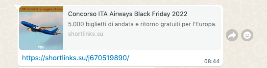 concorso ITA Airways truffa