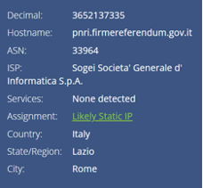 Piattaforma referendum digitali