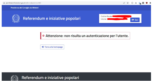 Piattaforma referendum digitali