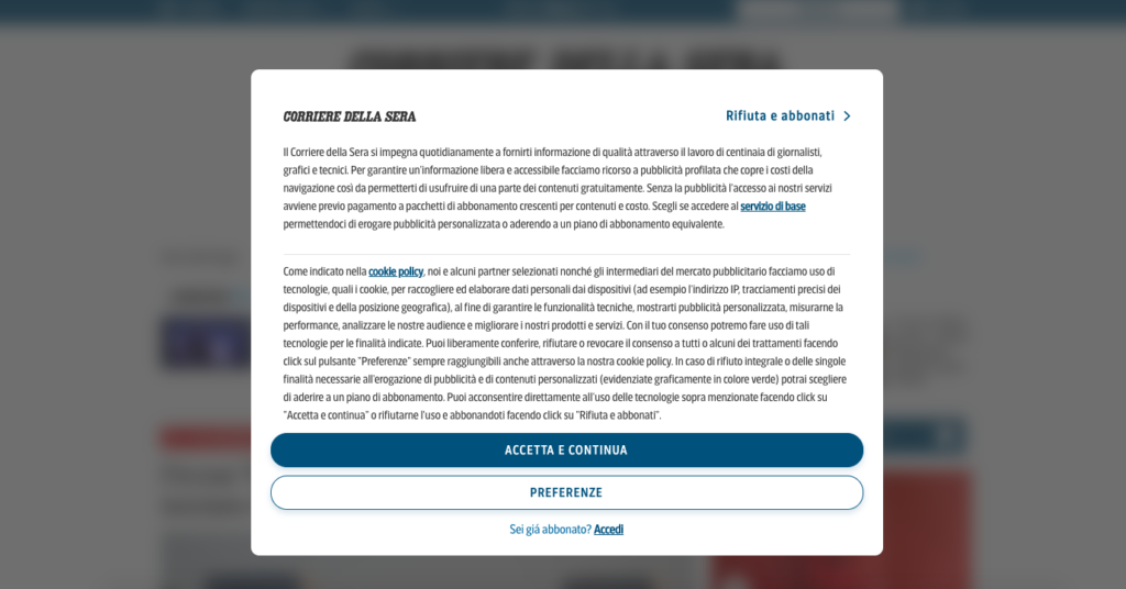 cookies del Corriere