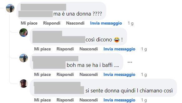 moderazione transfobia su facebook
