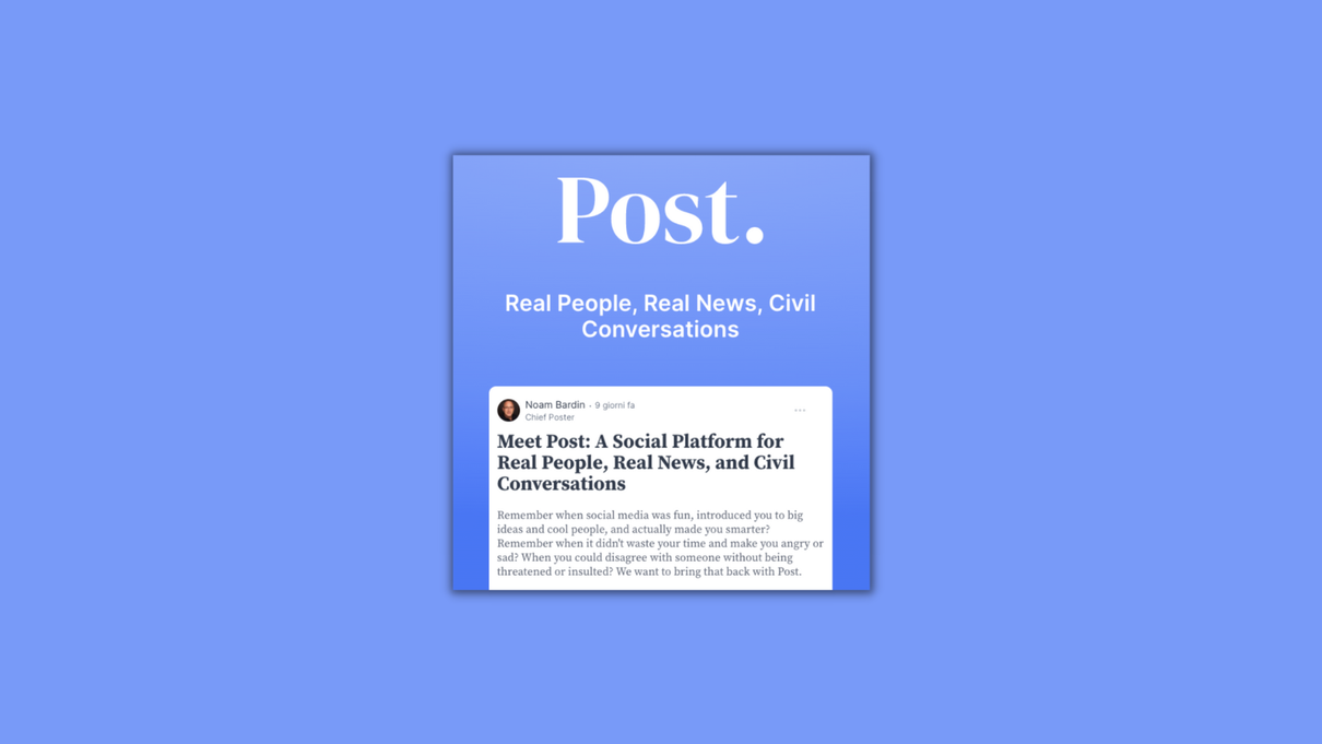 L’iscrizione a una possibile alternativa a Twitter – Post – comporta una lista d’attesa di 180mila persone article-post