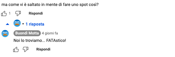 risposta Buondì Motta