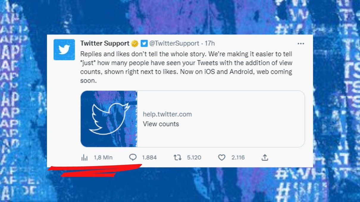 Twitter ha iniziato a rendere disponibile l’indicatore del numero di visualizzazioni per ogni tweet article-post