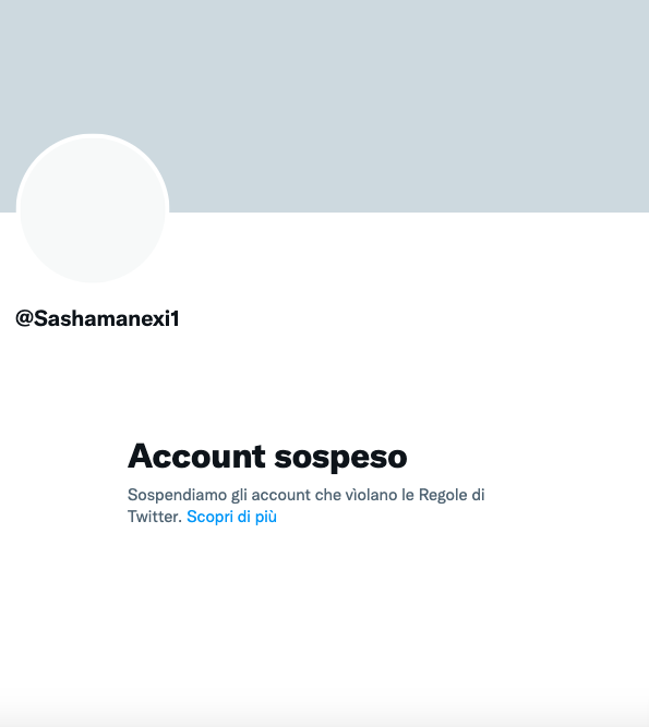 account minacce Meloni