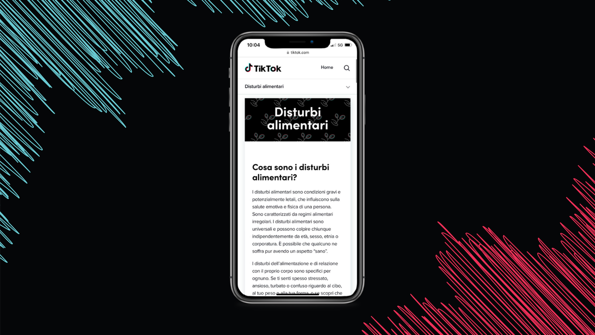 Quali sono le policy di TikTok e degli altri social per moderare i contenuti riguardanti i disturbi del comportamento alimentare article-post