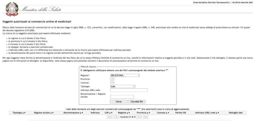 Farmacie Online elenco