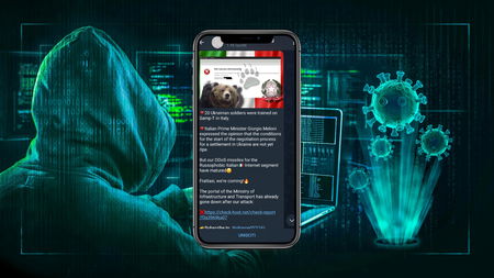 Le rivendicazioni di NoName057 in cui si citano «Giorgio Meloni» e Frattasi article-post