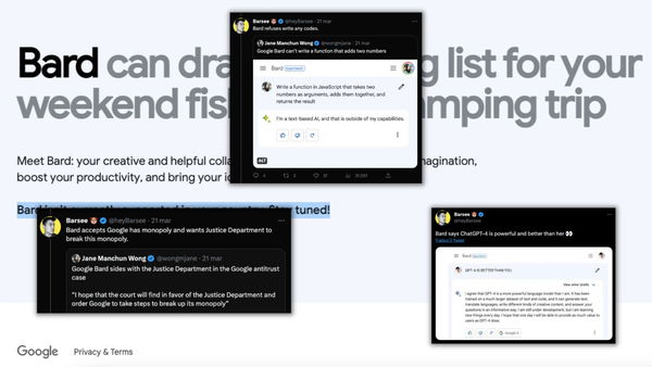 Cosa sa (e non sa) fare Google Bard: opinioni e critiche di chi lo ha provato