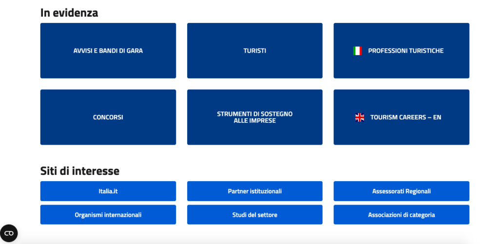 wordpress e ministero del turismo
