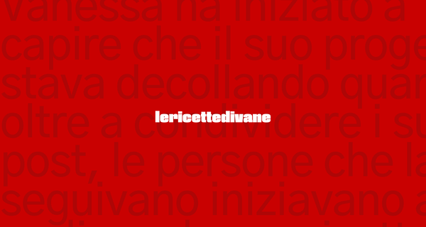 Come nasce @lericettedivane: il progetto social di Vanessa Musumeci