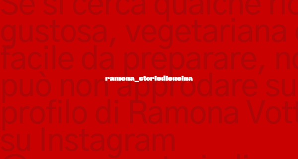 Ramona Votta e le sue storie di cucina