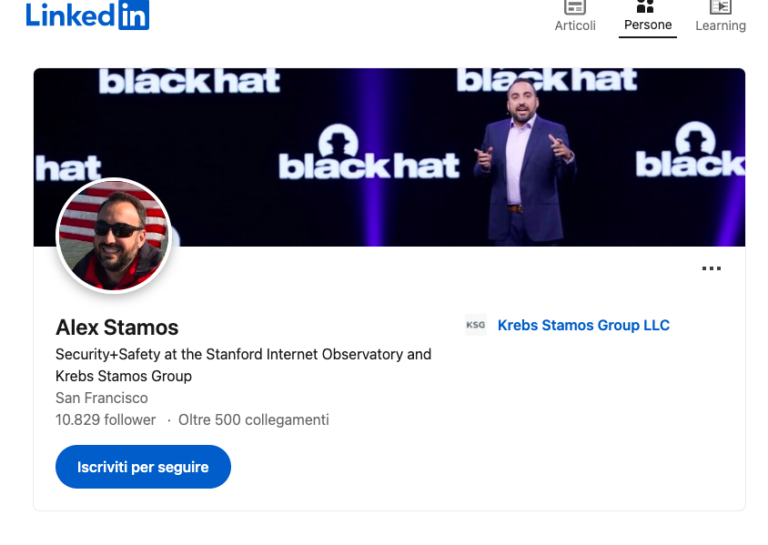 Alex Stamos ieri a Meta, oggi fa ricerca su Instagram Giornalettismo