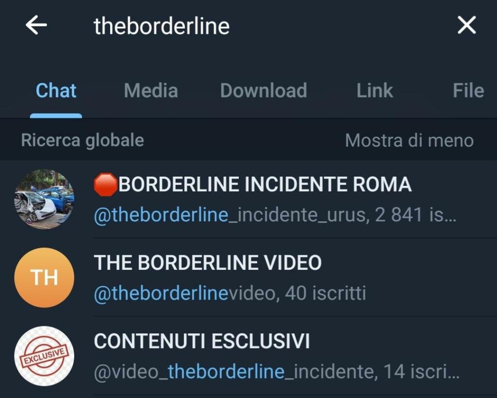incidente TheBorderLine