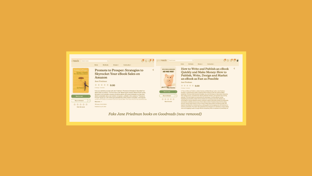 L’autrice che incolpa Amazon (e Goodreads) di aver permesso la vendita di libri scritti a suo nome dall’AI article-post