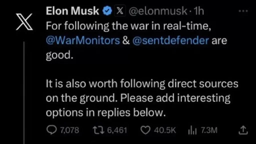 Video Hamas su X, Elon Musk Tweet