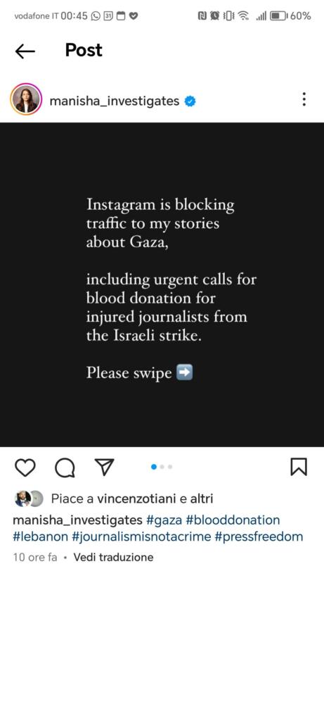 ban instagram palestina