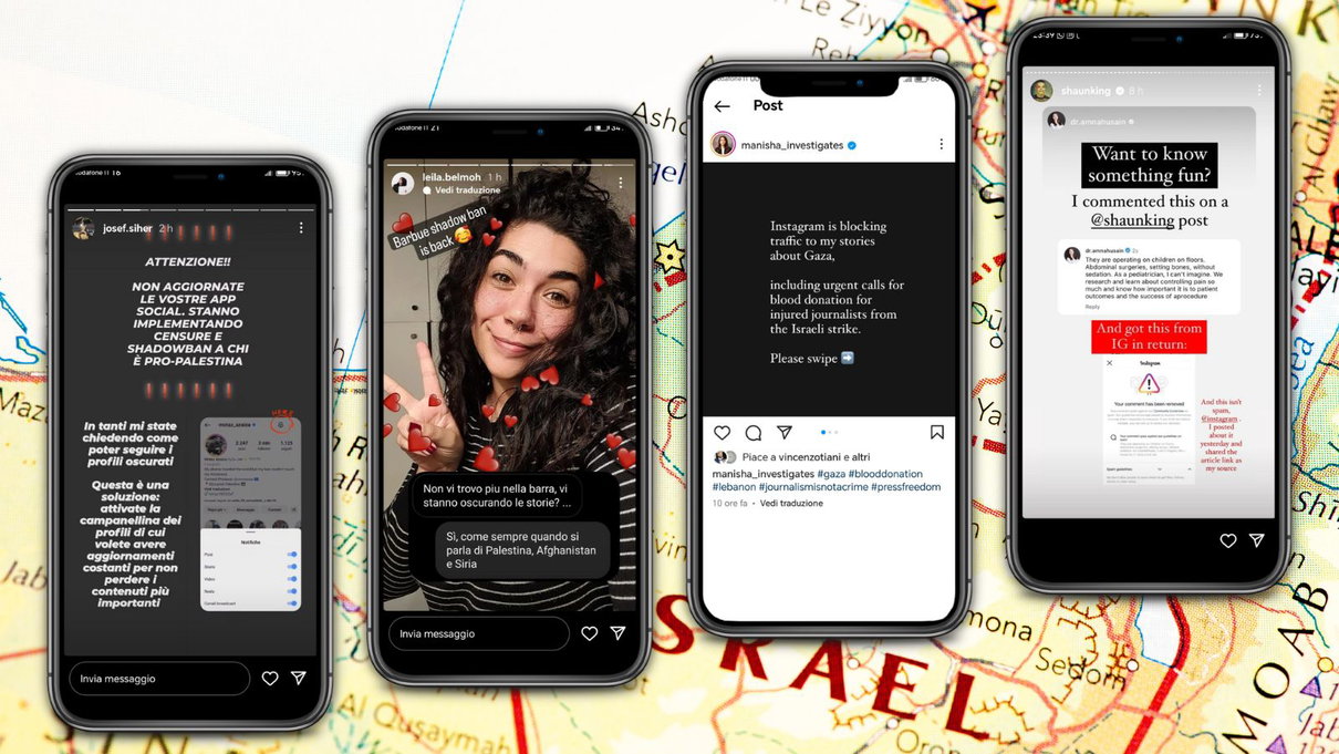Il ban di Instagram sui contenuti relativi a Gaza: costa sta succedendo article-post