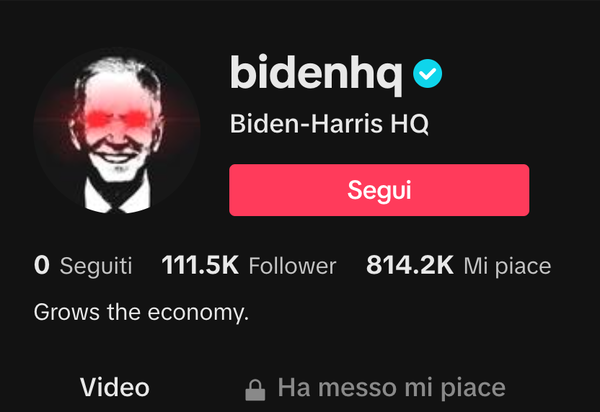 Il balletto di Joe Biden: ora è sbarcato anche su TikTok