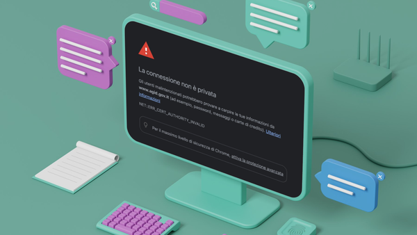 Cosa è successo al certificato del sito web di Agid?