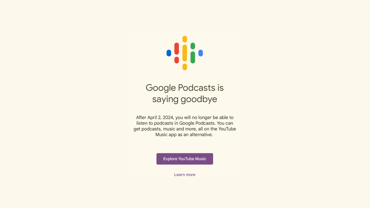 Google chiude la sua app per ascoltare podcast article-post