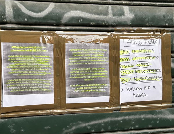 Se un attacco informatico fa chiudere le saracinesche: il caso Synlab