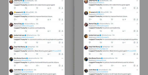 Oltre alle fake news di Musk, su X c’è una campagna guidata da bot AI