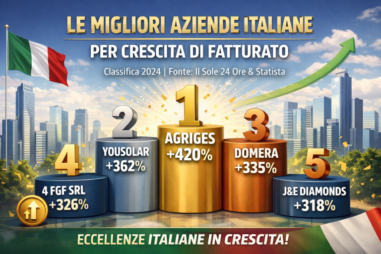Le migliori aziende italiane per crescita di fatturato