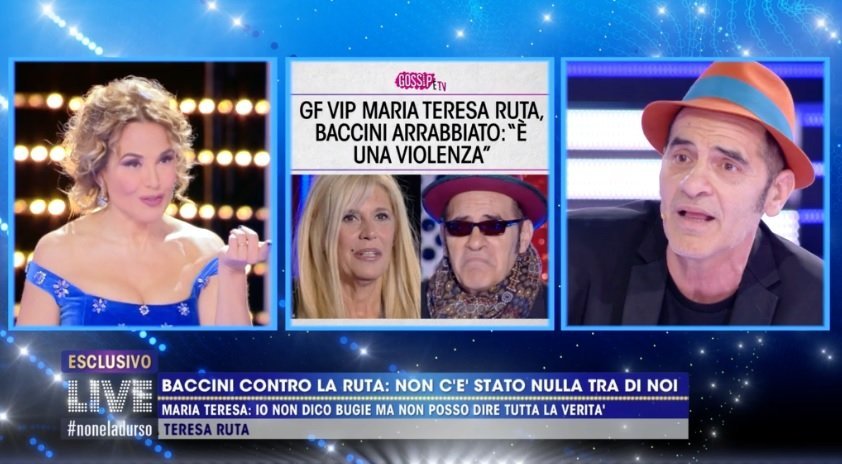 Francesco Baccini abbandona Live non è la D'Urso: "Questa è una roba tristissima"