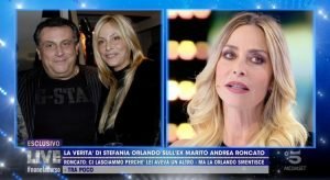 Stefania Orlando e la verità su l'ex marito Andrea Roncato