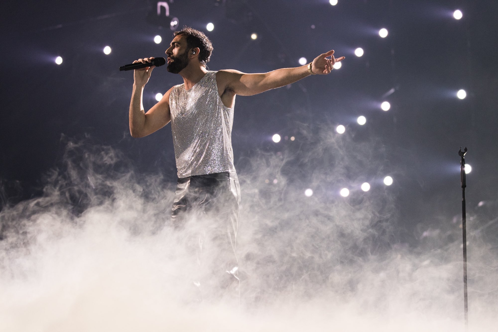 Le prove di Marco Mengoni sul palco dell'Eurovision 2023