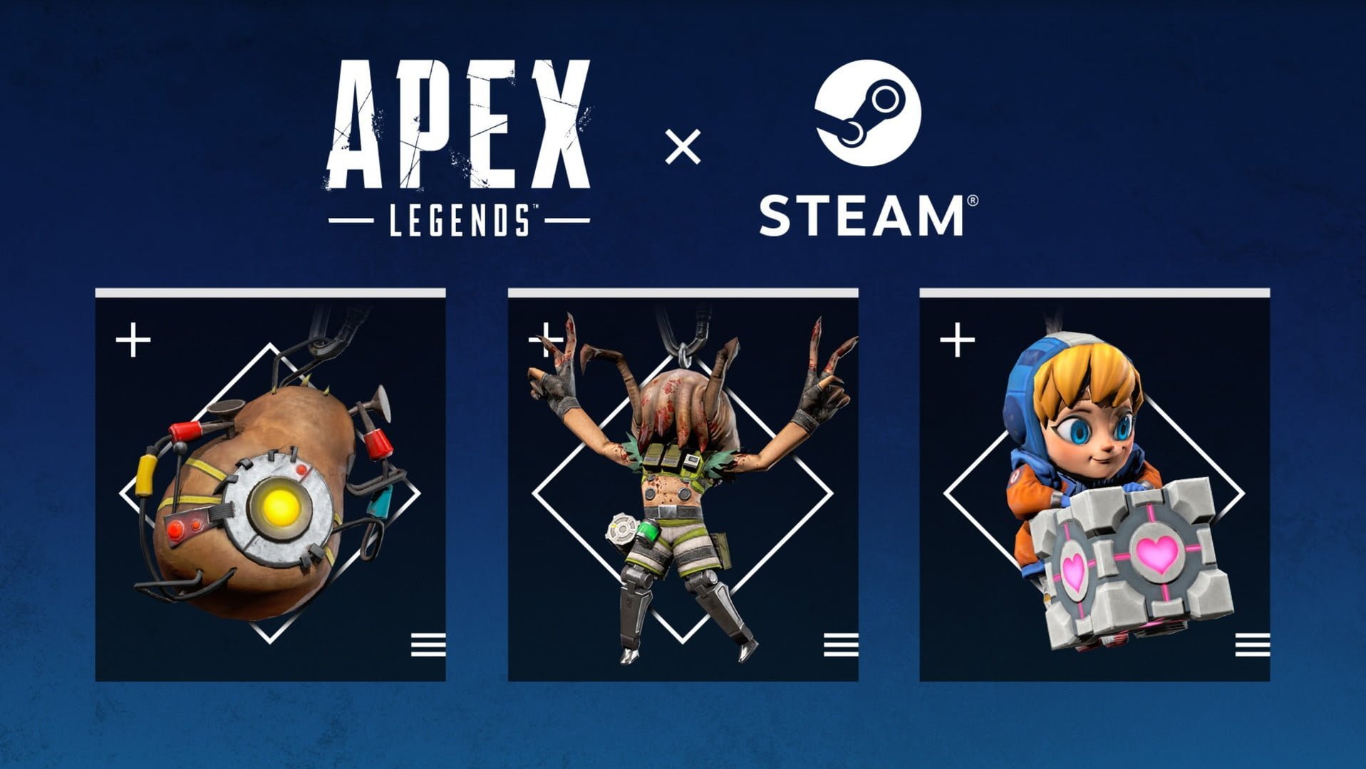 Decorazioni celebrative dell'arrivo di APEX Legends su Steam