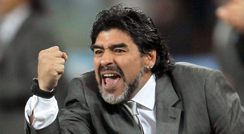 L’immagine di Maradona e Sarri preview