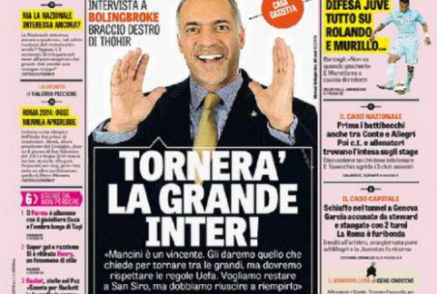 Bolingboke non è da Inter (caffeina per zingari) preview