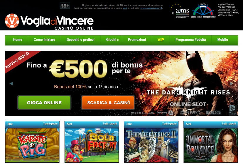 La promozione del gioco online in tivù preview