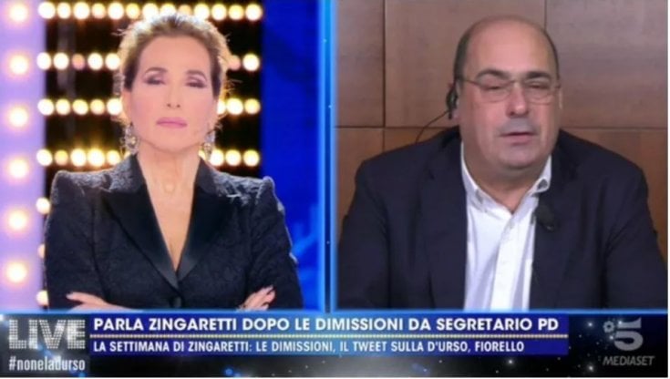 Zingaretti dalla D’Urso preview