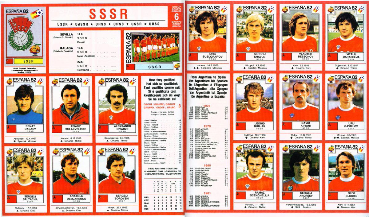 Mondiale 1982: Unione Sovietica-Nuova Zelanda 3-0 article-post