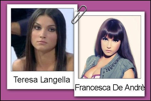 Somiglianza tra Teresa Langella e Francesca De Andrè