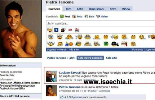 Luciano Tavassi, papà di Guendalina, sostiene che Rosa Baiano vincerà il Grande fratello perchè conterranea di Pietro Taricone preview