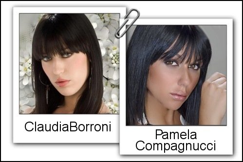 Somiglianza tra Claudia Borroni e Pamela Compagnucci