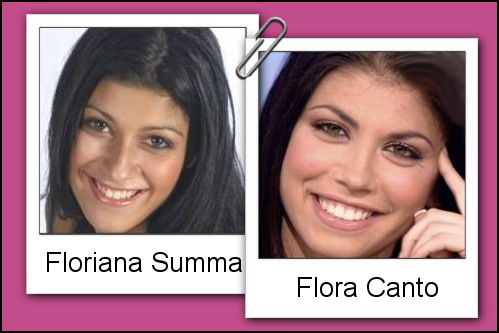 Somiglianza tra Flora Canto e Floriana Summa