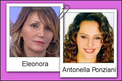 Somiglianza tra la dama Eleonora ed Antonella Ponziani